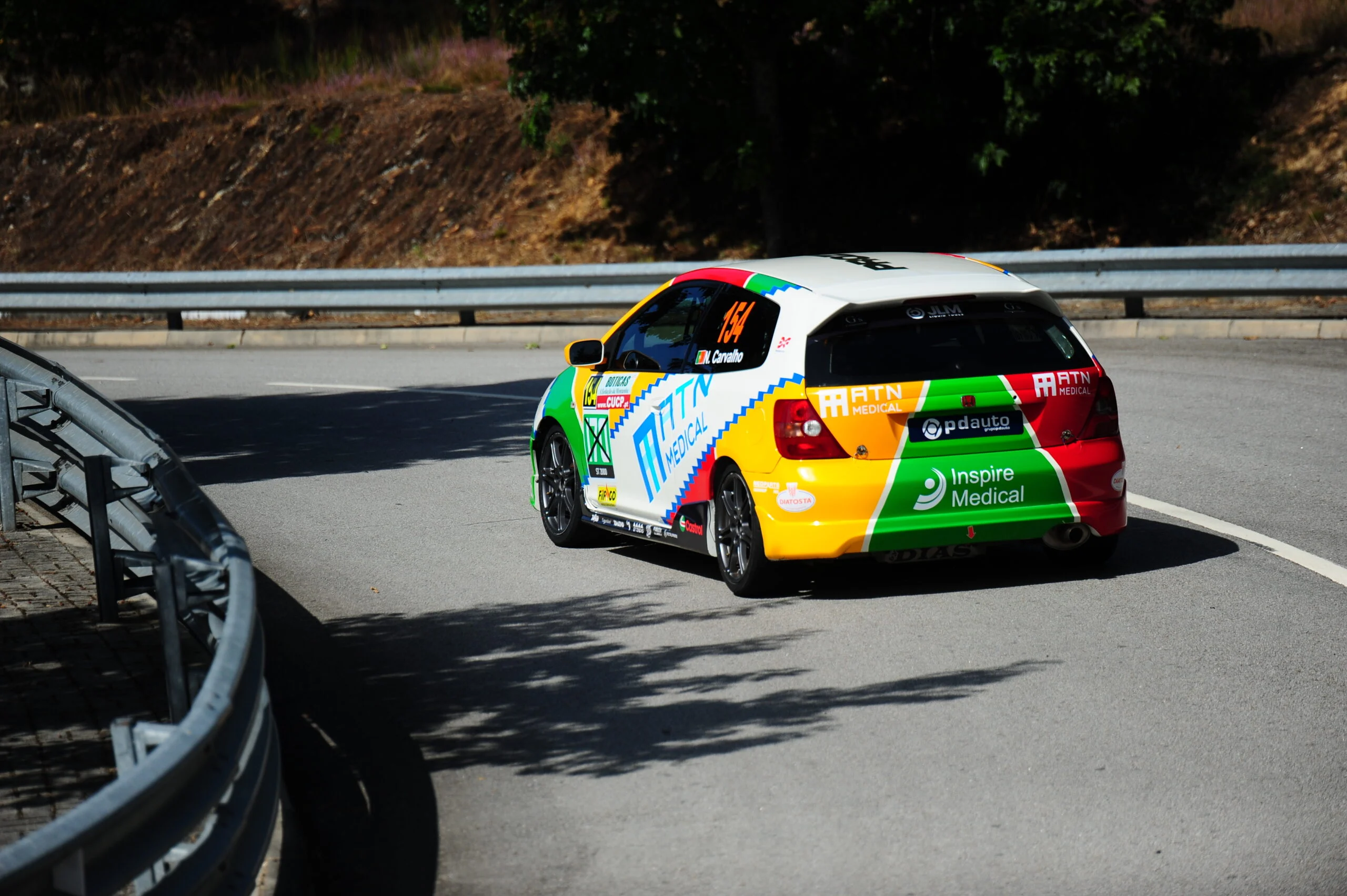 Honda Civic Type R de Nuno Carvalho na Rampa de Boticas