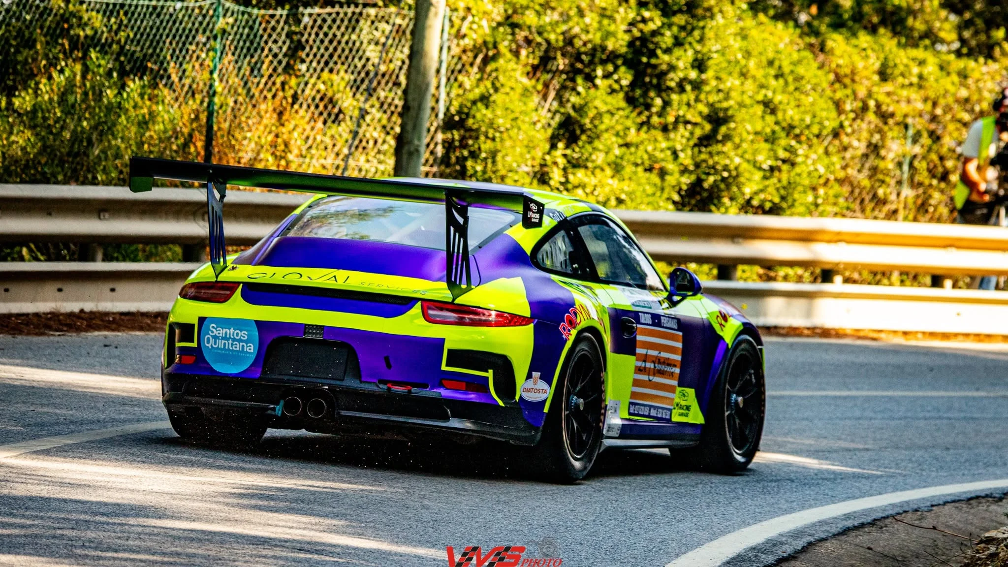 Porsche GT3 Cup de António Gutierrez assistido pela LM Garage numa prova de montanha
