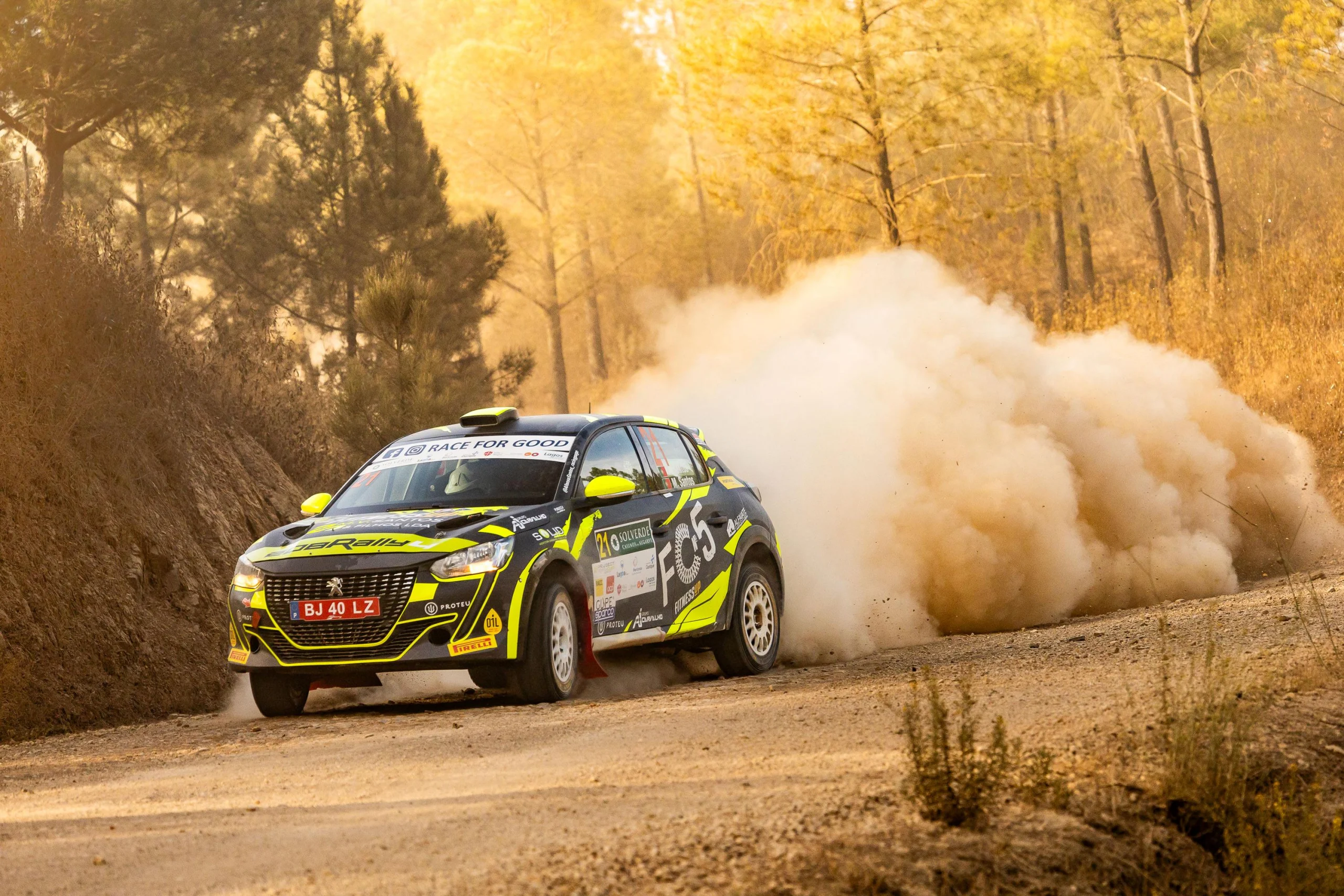 Afonso Santos em competição no Rallye Casinos do Algarve