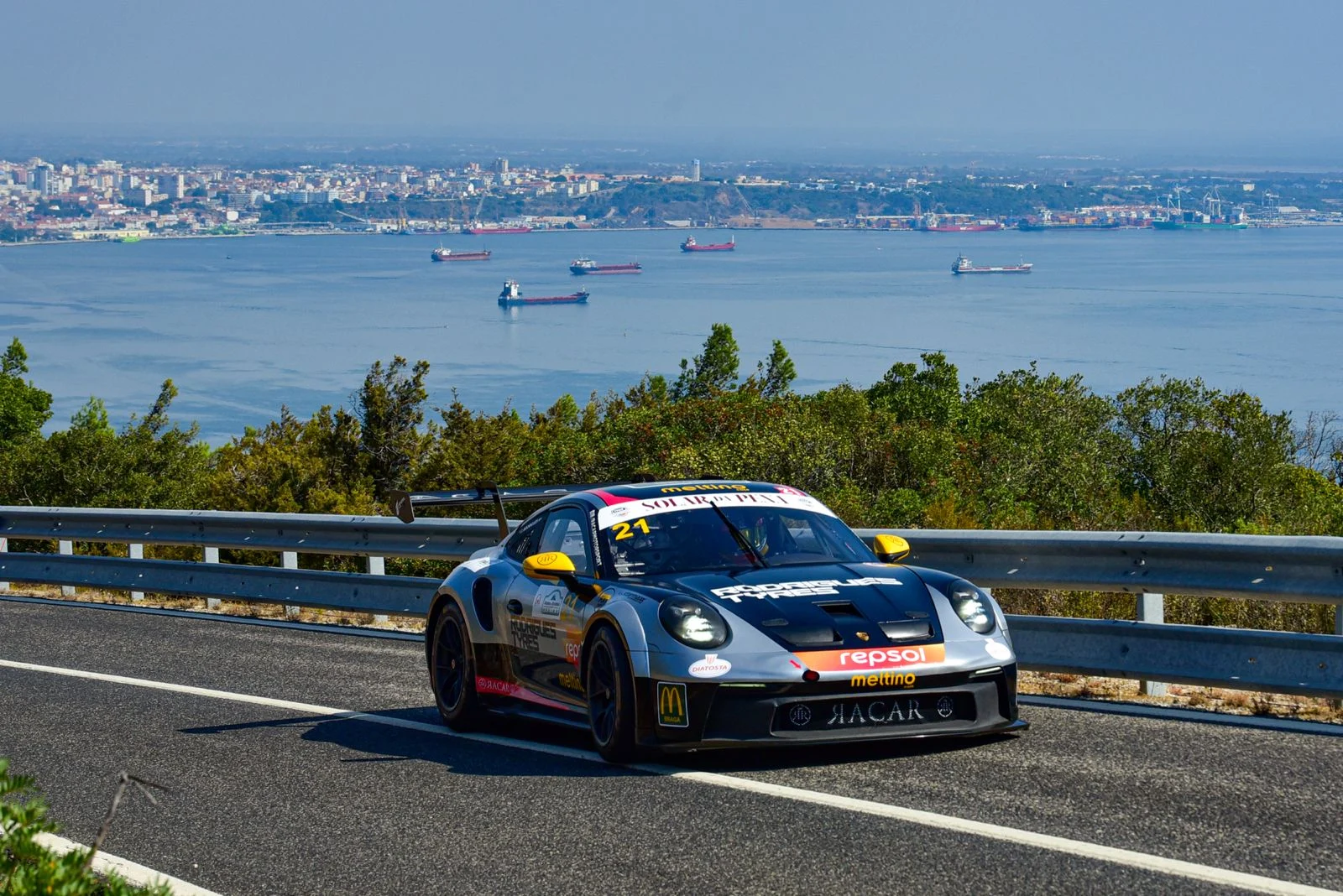 Pódio da categoria GT na Rampa da Arrábida
