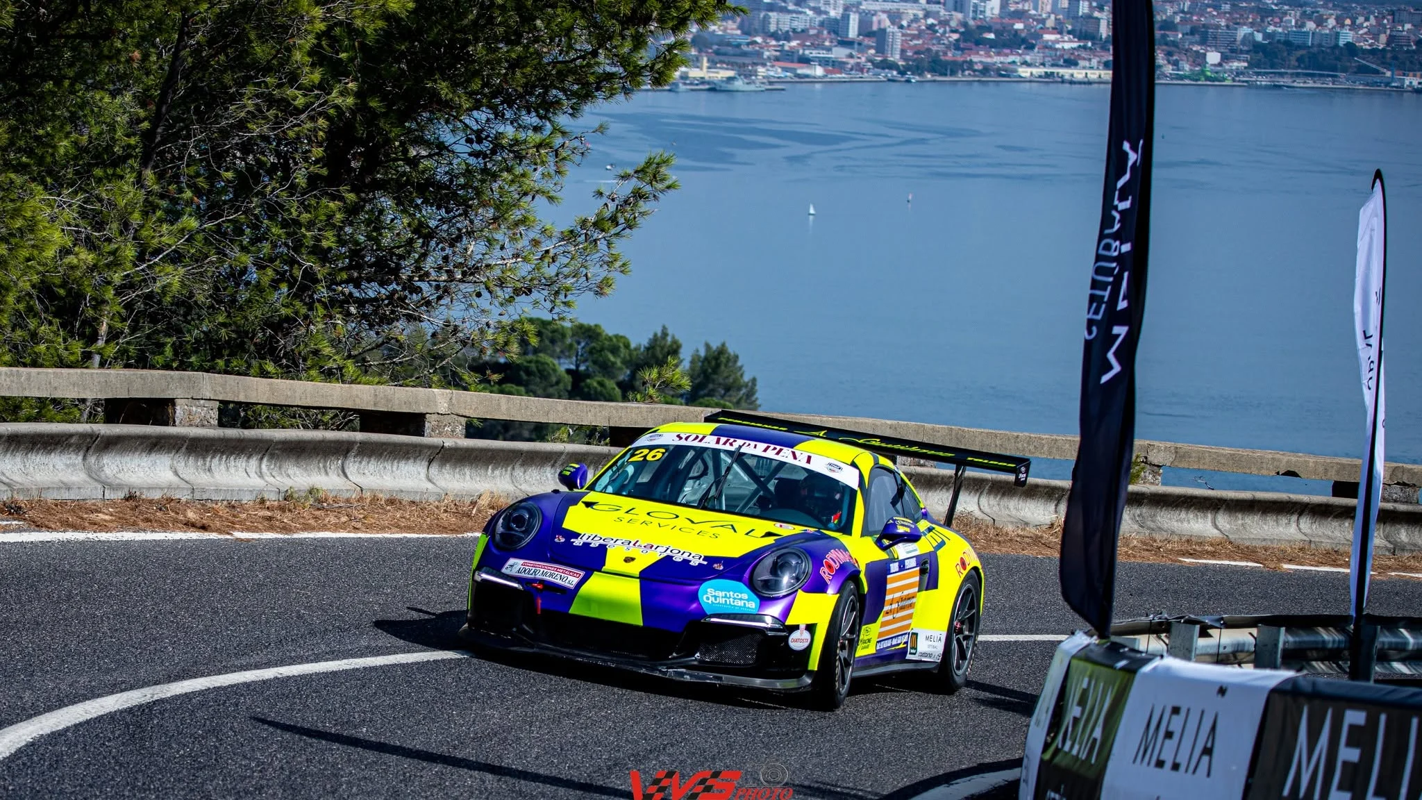 Porsche GT3 de António Gutierrez assistido pela LM Garage na Rampa da Arrábida