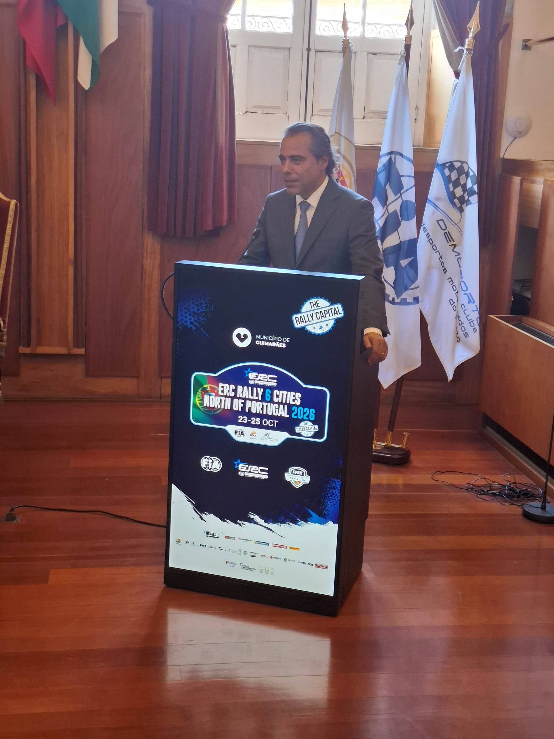 Ricardo Araújo apresenta o Rally 6 Cities North of Portugal em Guimarães